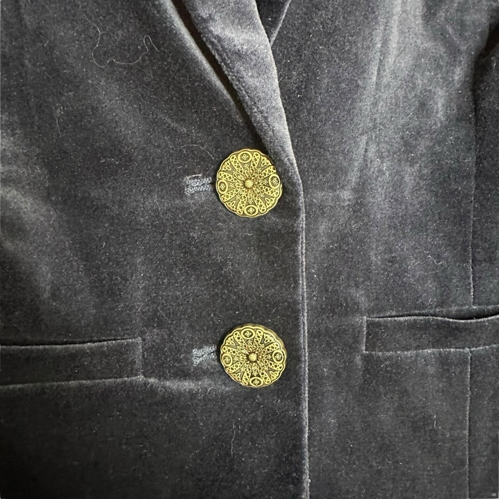 Modcloth Velvet Executive Two Button Blazer Size S NEW - Picture 5 of 10